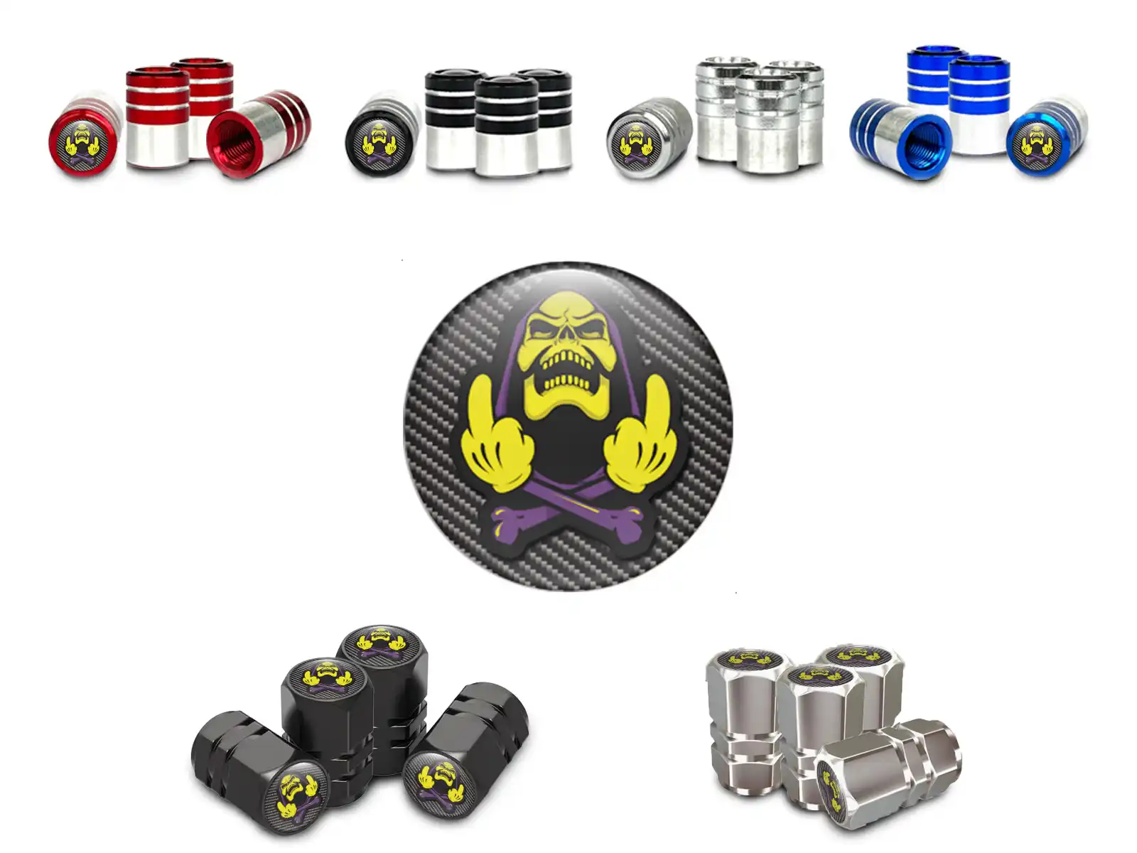 Rims Valve Caps for Motorcycle Customizable